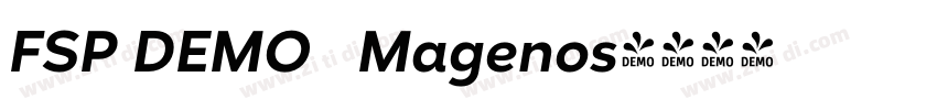 FSP DEMO   Magenos字体转换